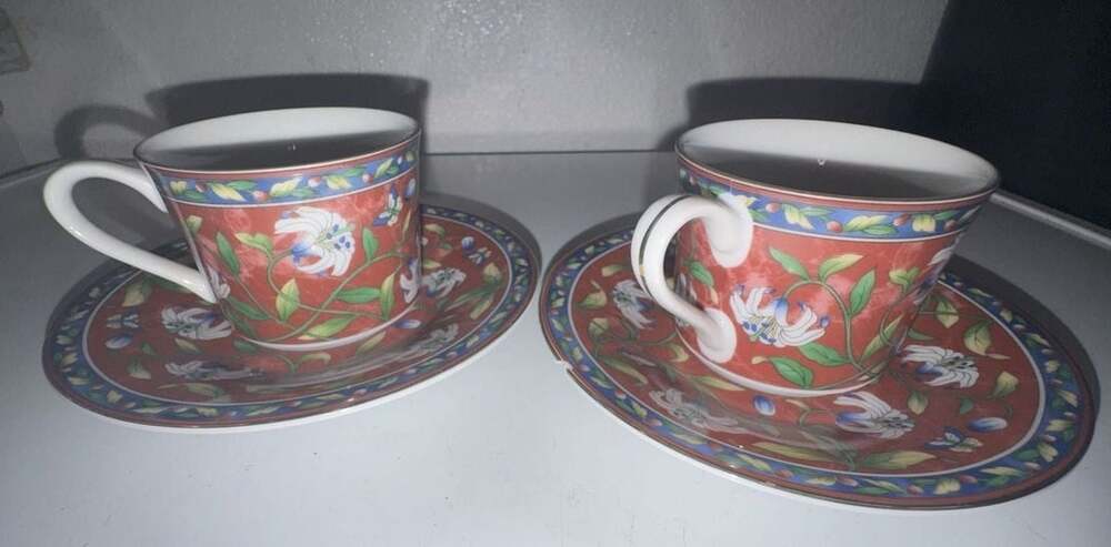 Vintage Takahashi Silk Road Demitasse Cup and Saucer Set